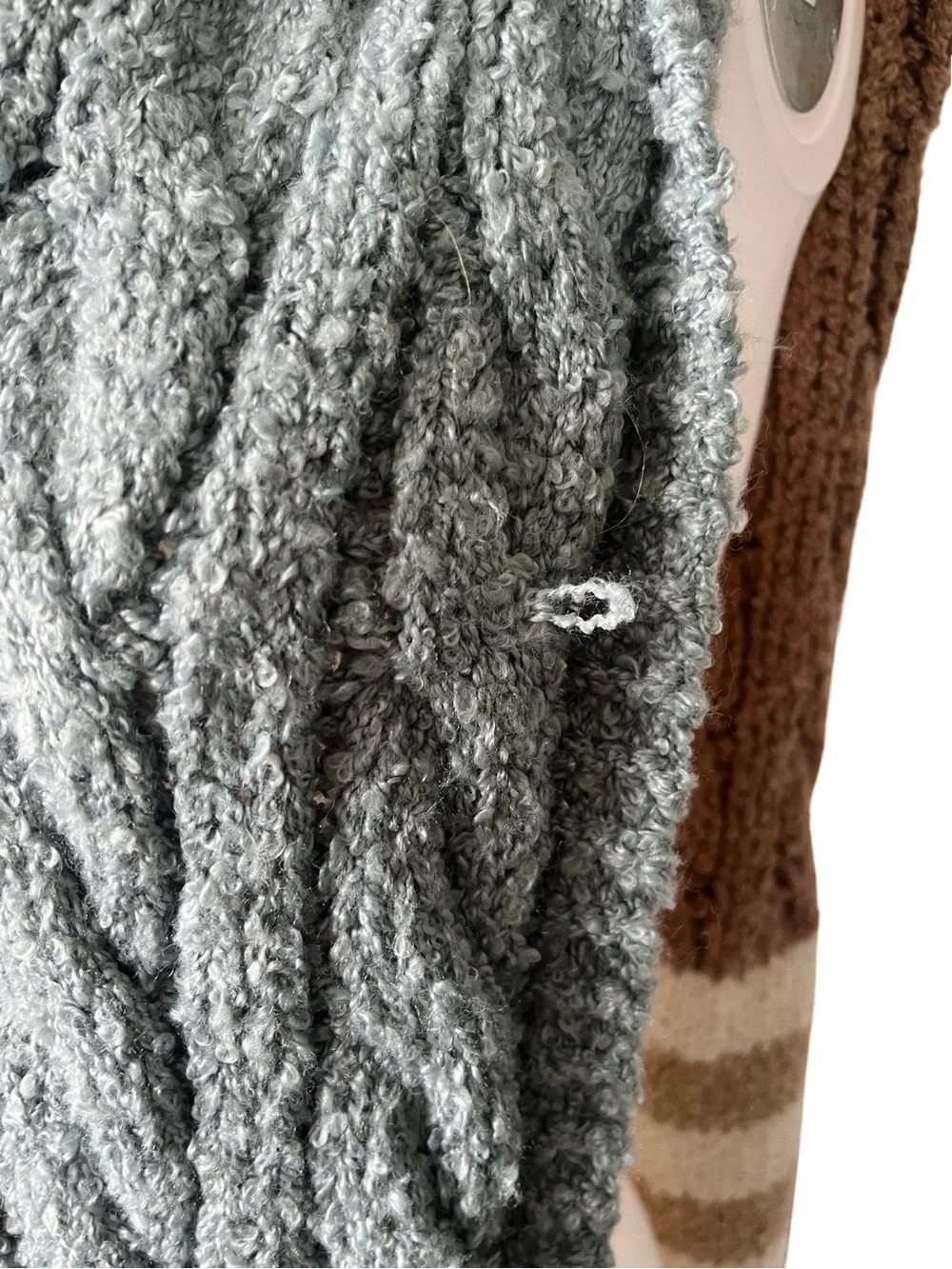 Free People Nova Tassel Scarf in Natural One Size Chunky Oversized Whimsical